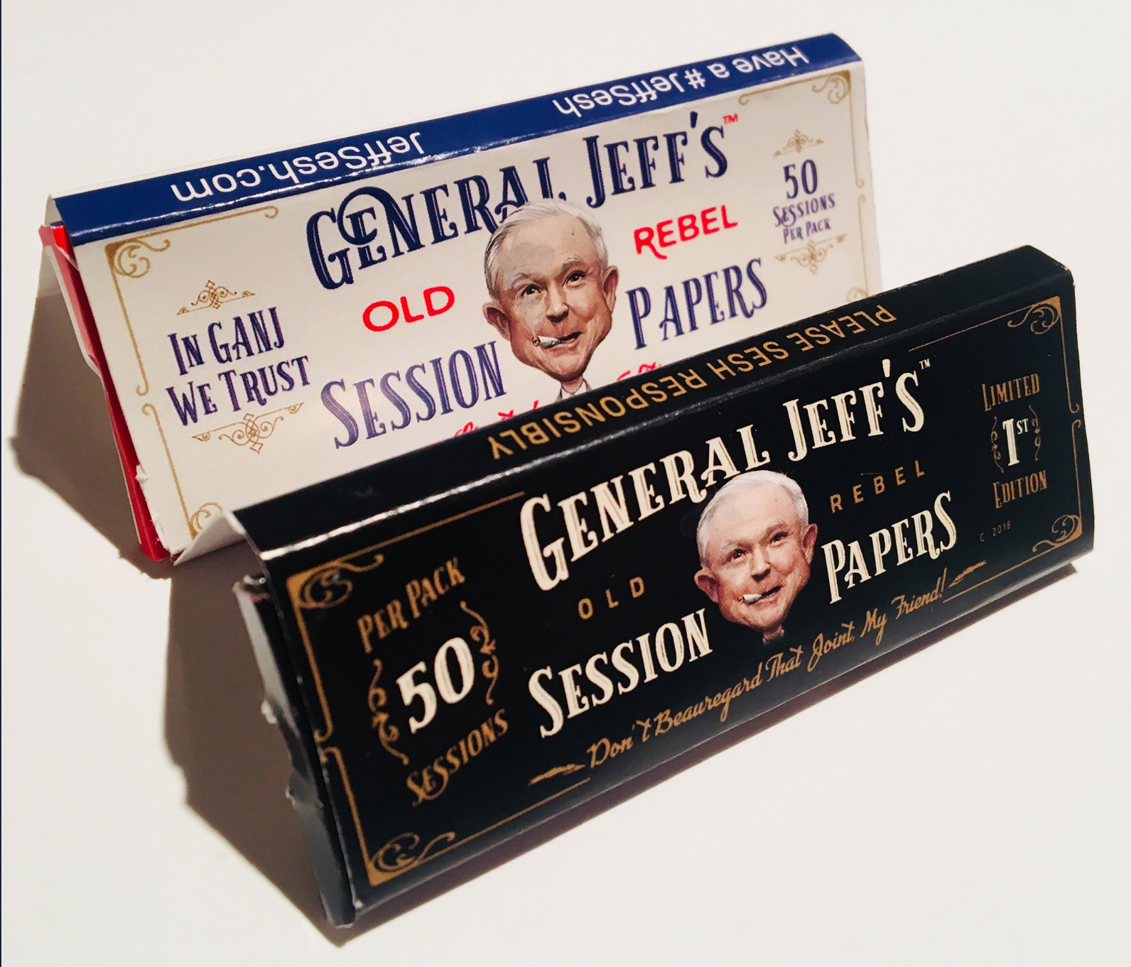 JeffSessionspapers You can now smoke rolling papers with anti weed crusader Jeff Sessions’ face on them